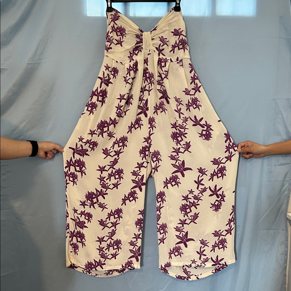 Ava Sky Strapless Jumpsuit